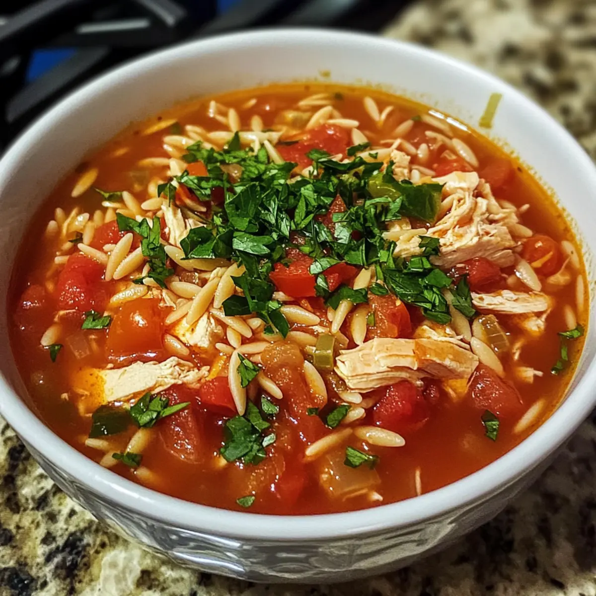 Chicken Orzo Tomato Soup
