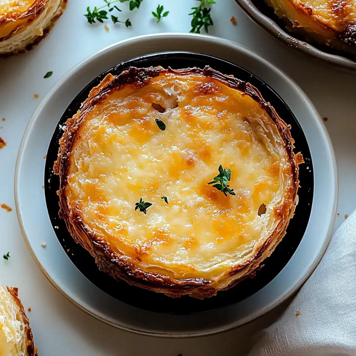 Cheesy Garlic Cruffin