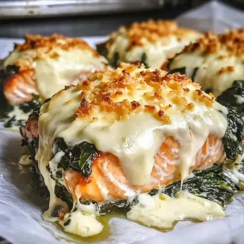 Irresistible Baked Salmon with Spinach