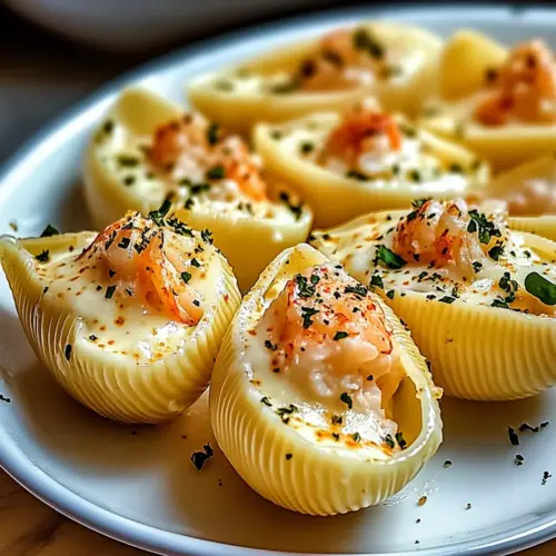 Creamy Seafood Stuffed Shells