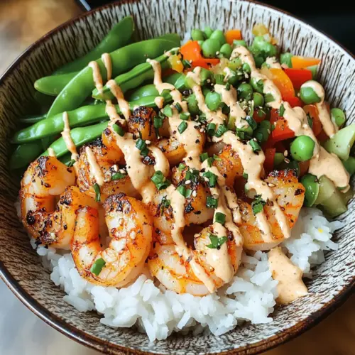 Shrimp Rice Bowls with Spicy Mayo