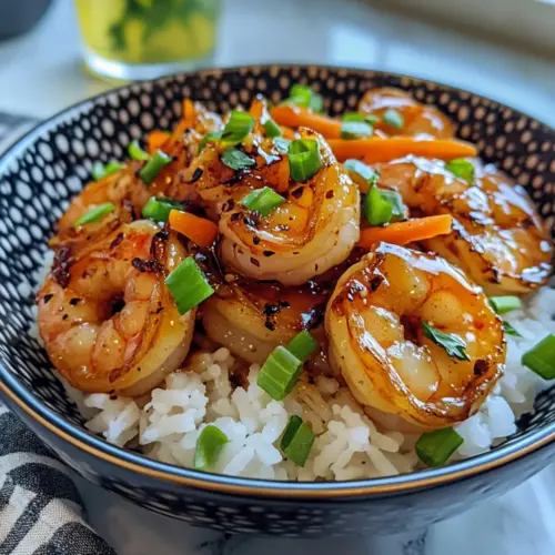 Honey Garlic Shrimp Bowls