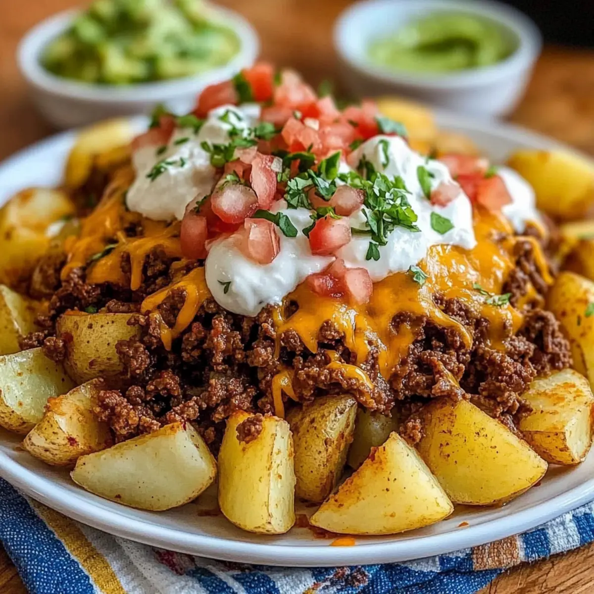 Cheesy Taco Potatoes
