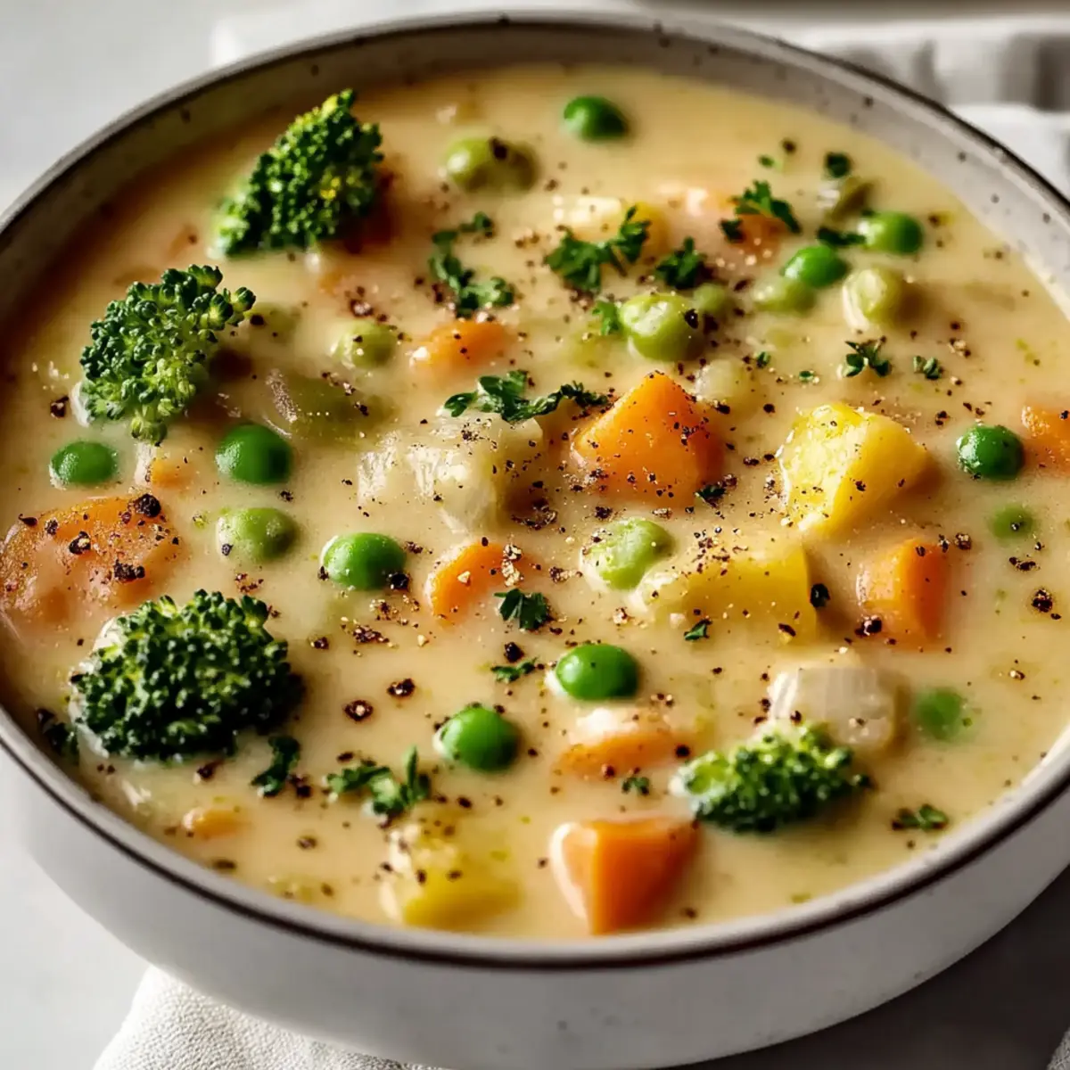 Veggie Pot Pie Soup