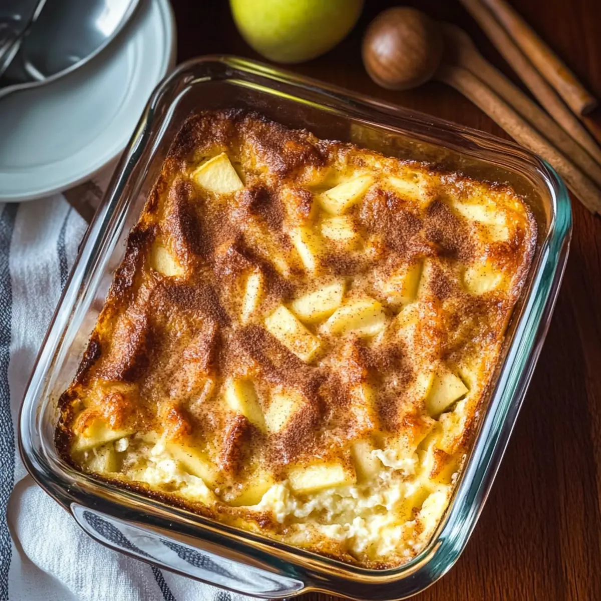 Apple Cinnamon Cottage Cheese Bake