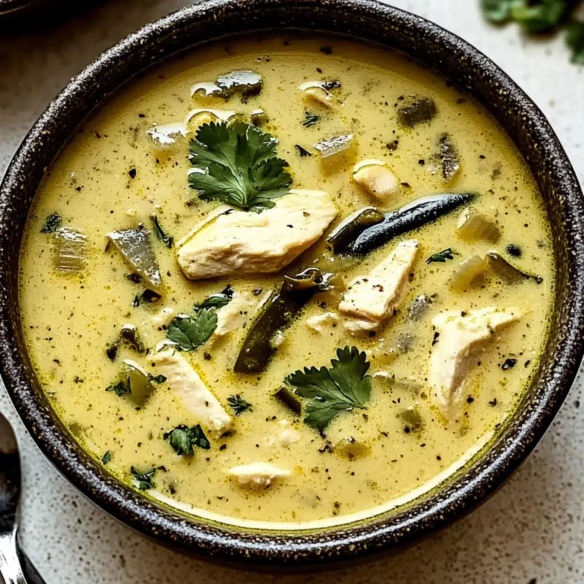 Roasted Poblano Soup
