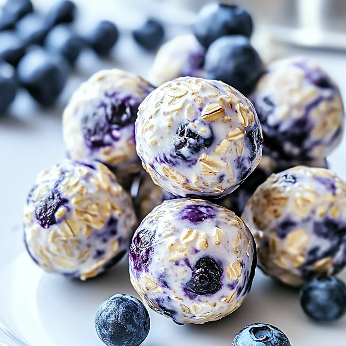 Blueberry Cheesecake Protein Bites