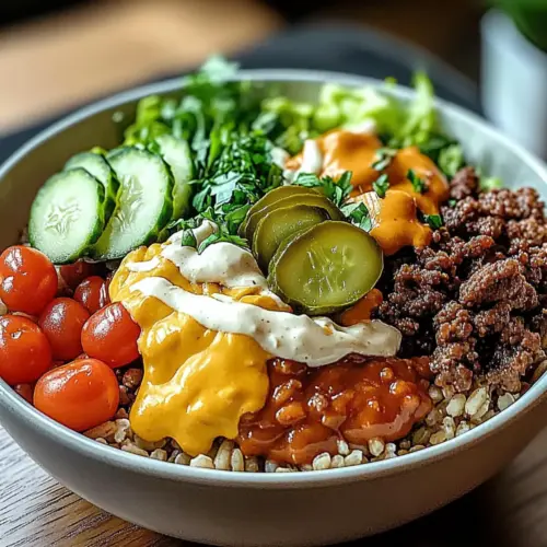 Amazing Burger Bowls