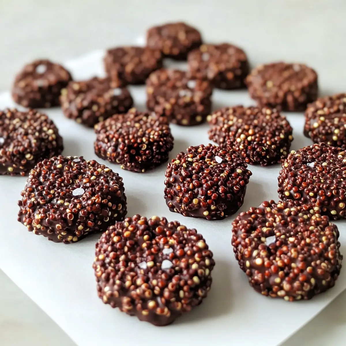 Dark Chocolate Quinoa Crisps