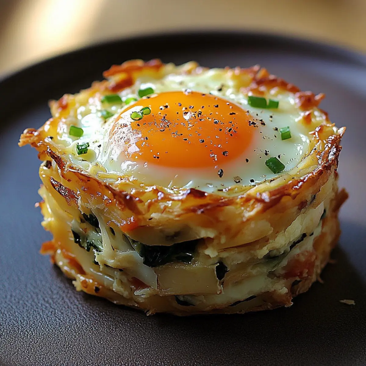 Baked Eggs Napoleon