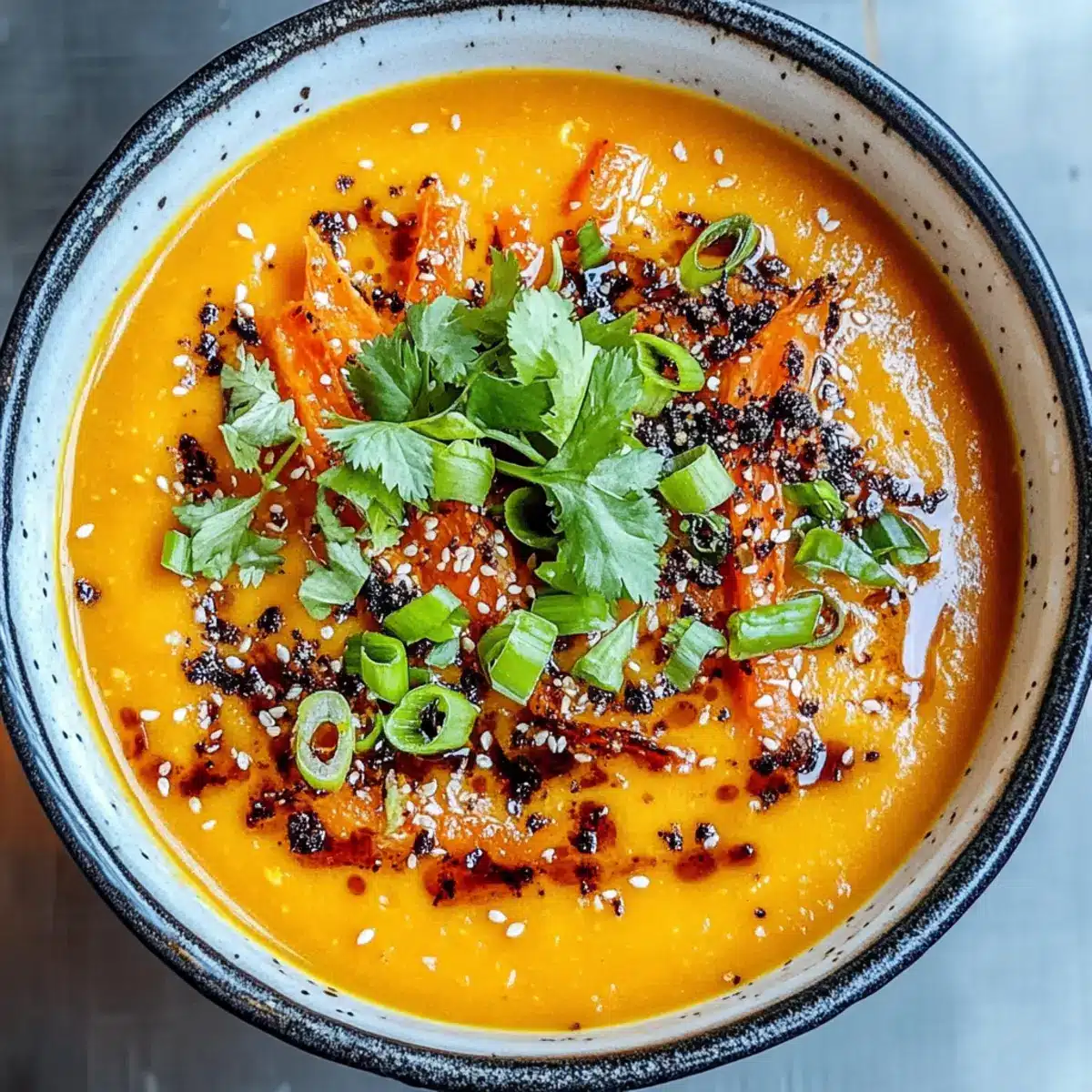 Spicy Miso Carrot Soup