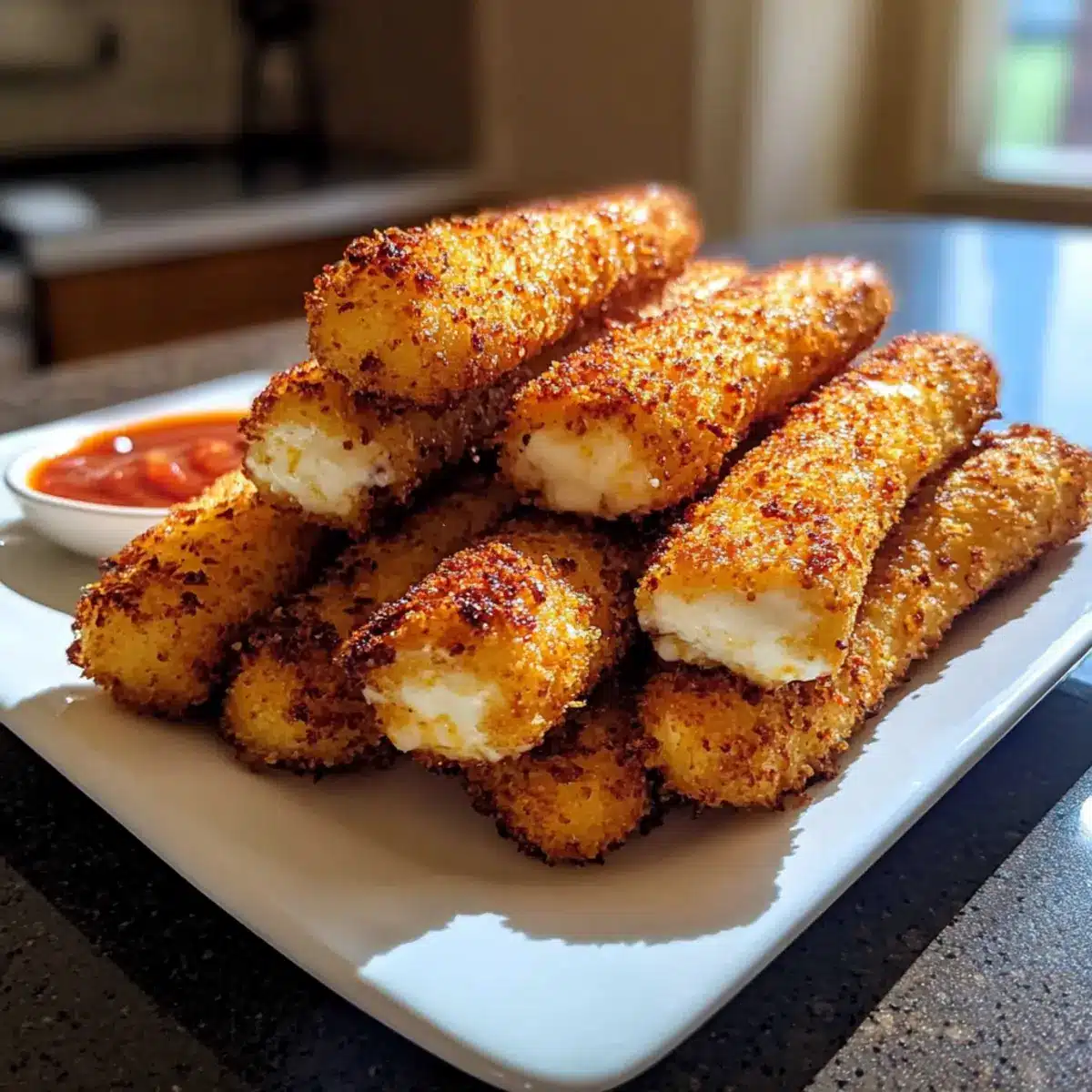 Air Fryer Mozzarella Sticks
