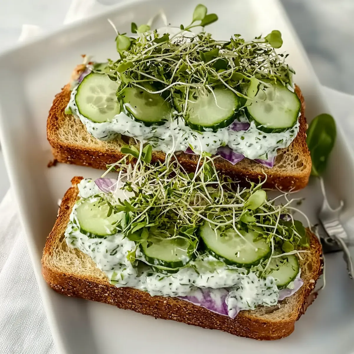 Easy Cucumber Salad Sandwiches