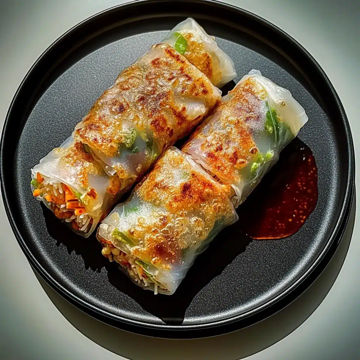 Air Fryer Rice Paper Noodle Rolls