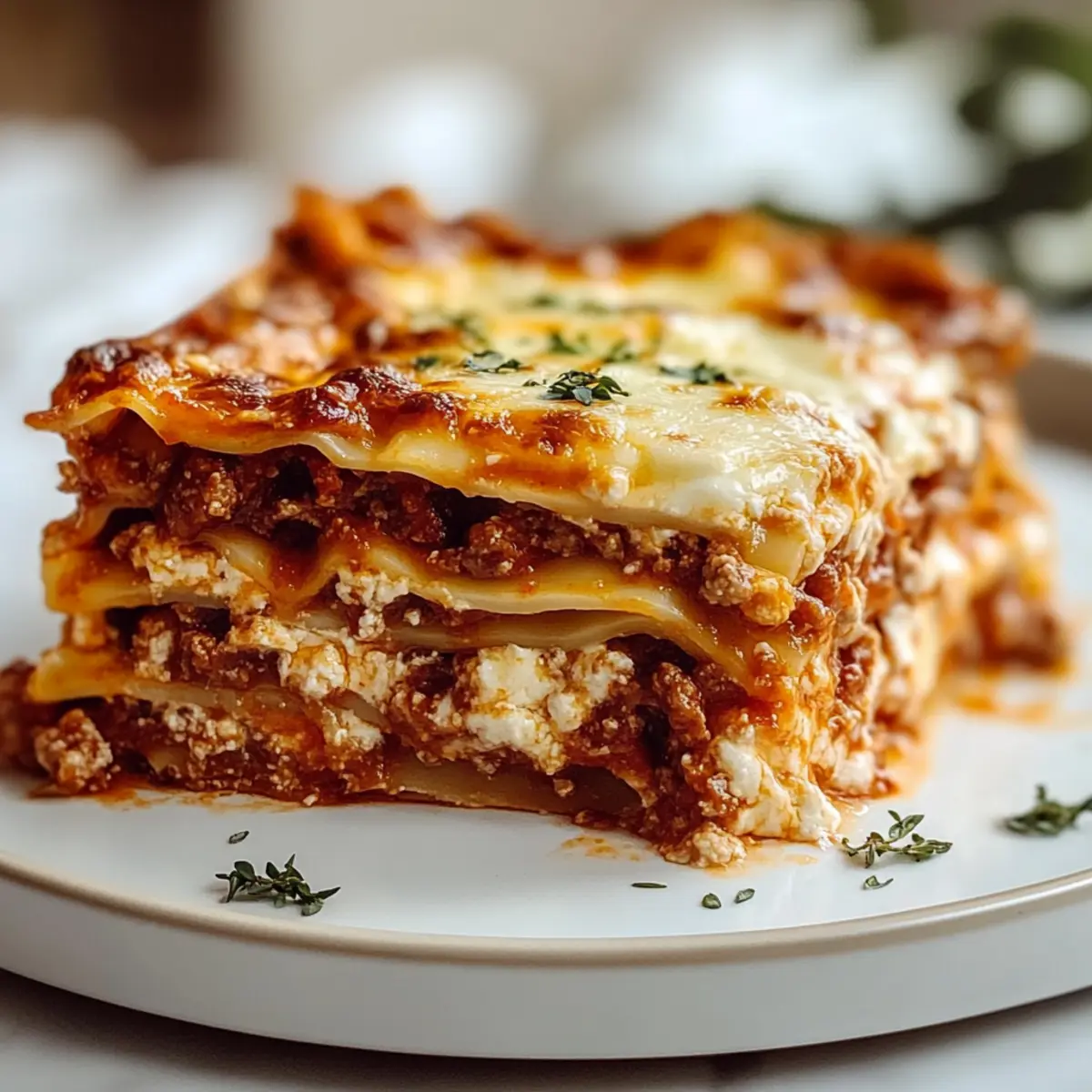 Beef & Cheese lasagna