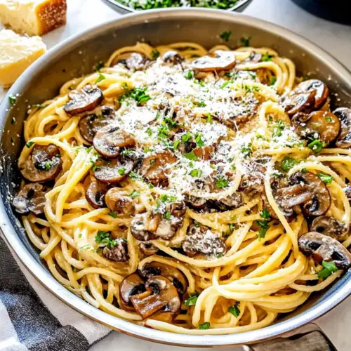 Mushroom Parmesan Pasta