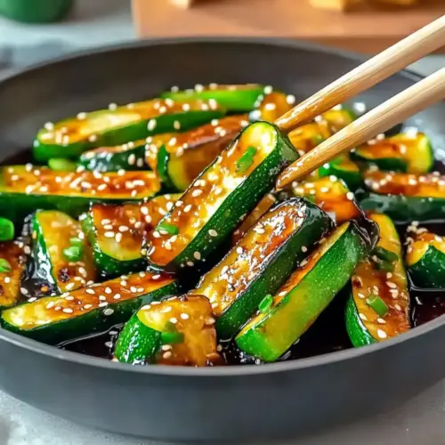 Soy Glazed Hibachi Zucchini