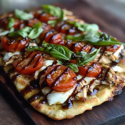 Chicken Caprese Flatbread Recipe