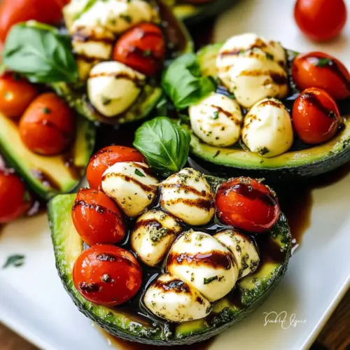 Caprese Stuffed Avocado