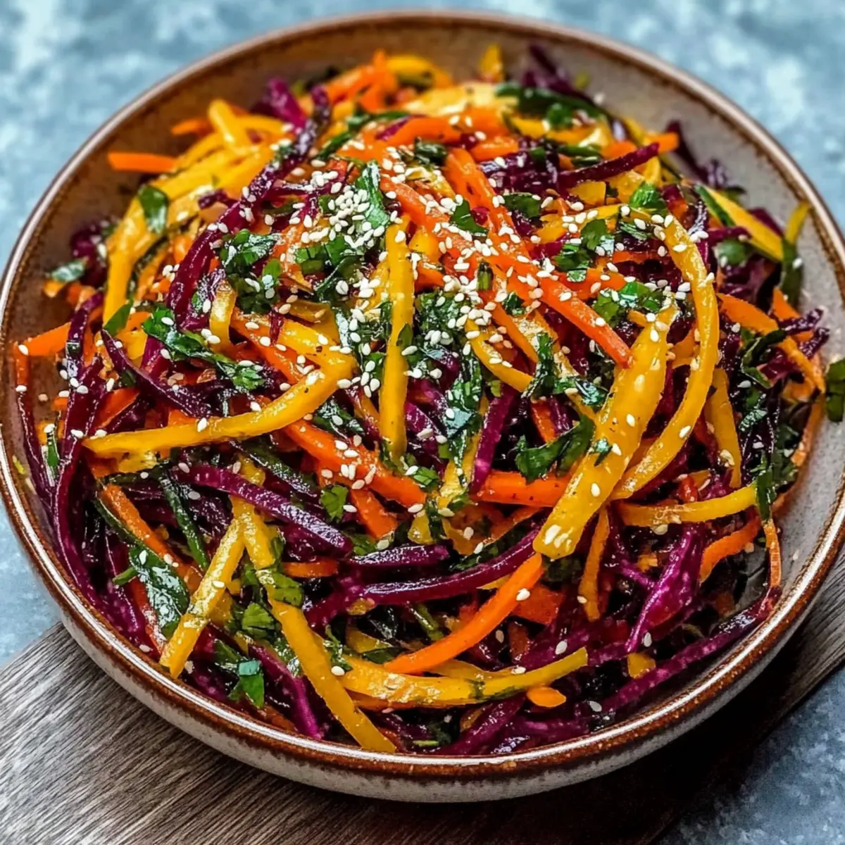 Rainbow Carrot Sesame Salad