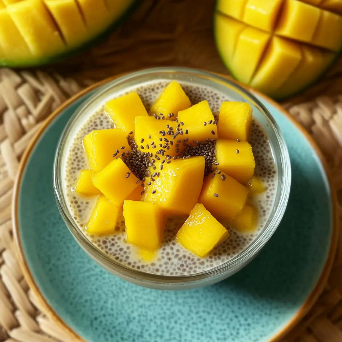 Homemade Mango Chia Pudding Cups