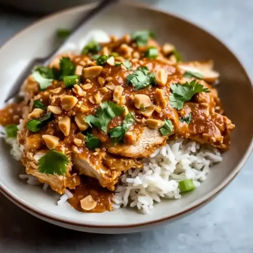 Slow Cooker Peanut Chicken