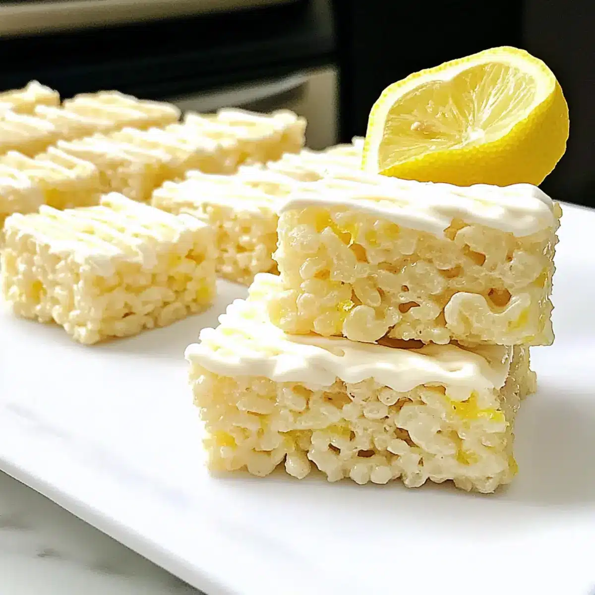 Lemon Rice Krispy Treats