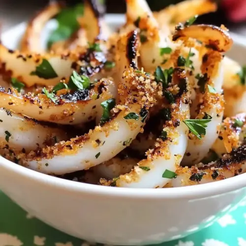 Garlic Parsley Grilled Squid Tapas