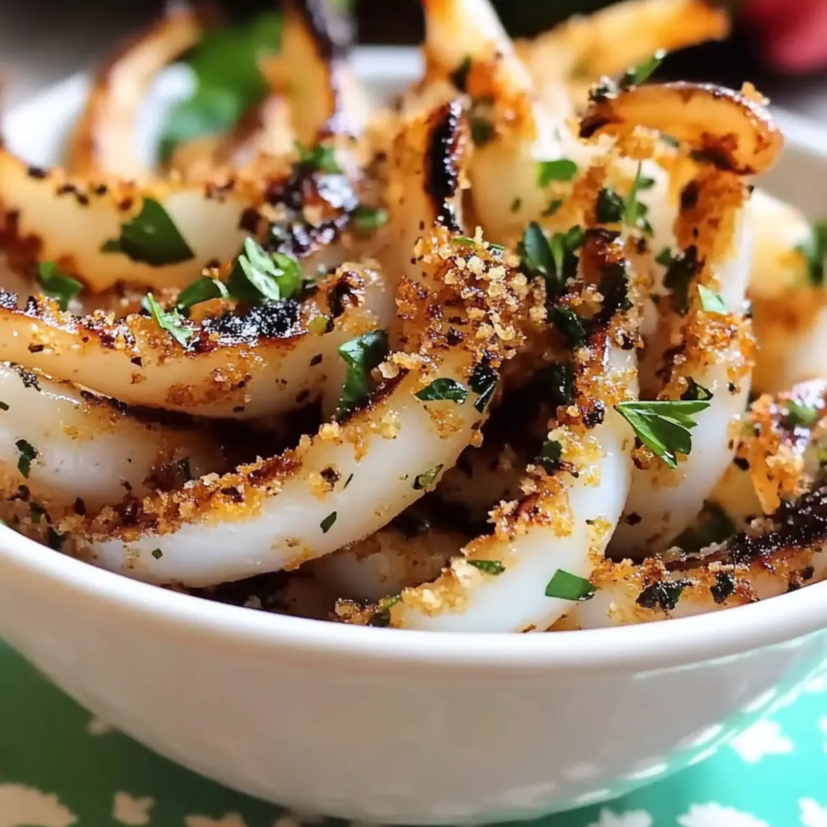 Garlic Parsley Grilled Squid Tapas