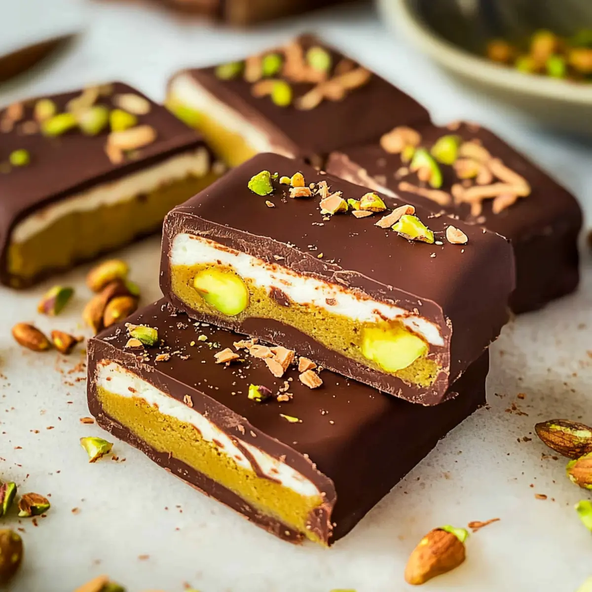 Dubai Chocolate Bar with Homemade Pistachio Cream