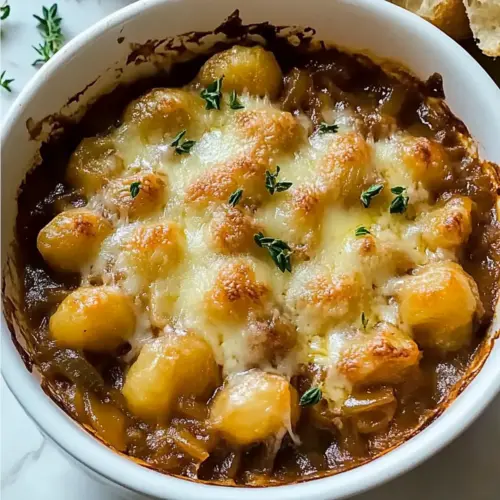 Baked French Onion Gnocchi