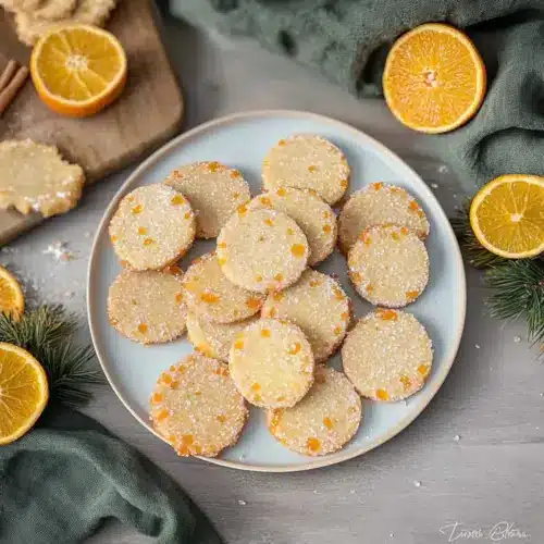 Orange Ginger Cookies with Crystallized Ginger