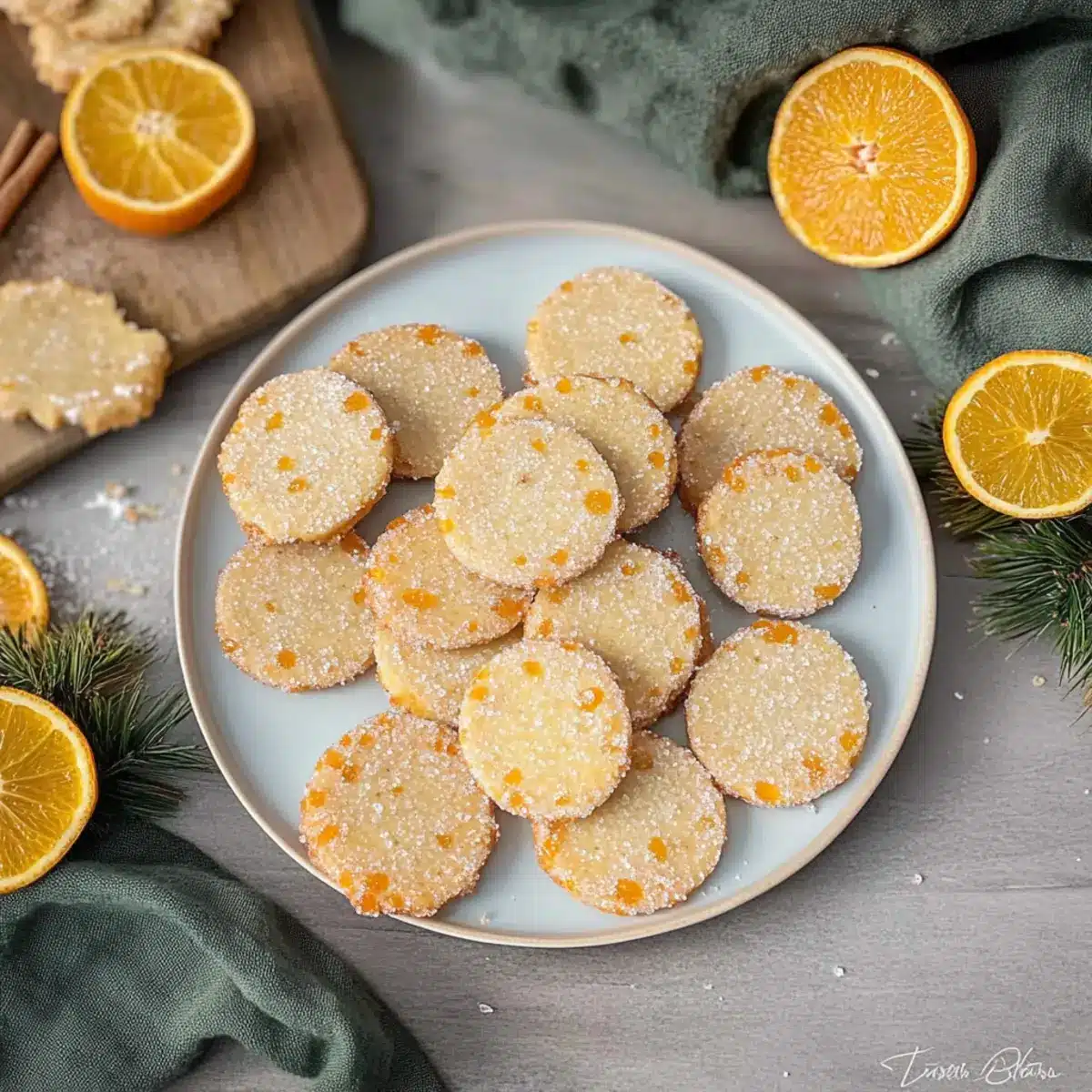 Orange Ginger Cookies with Crystallized Ginger