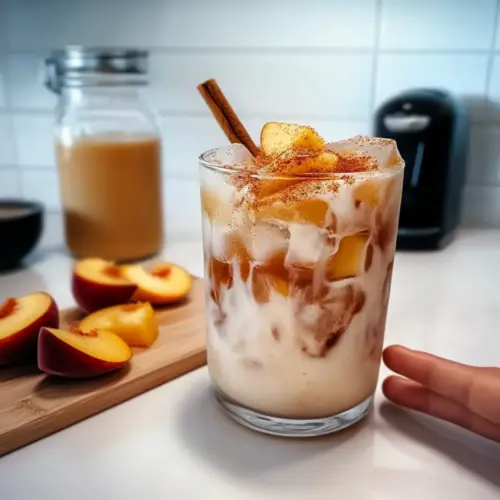 Peach Cobbler Chai Latte