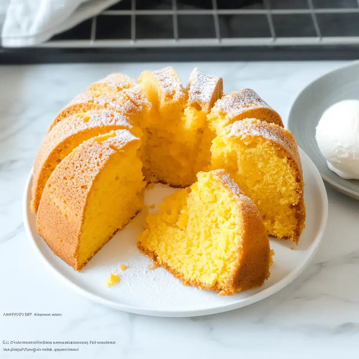 Eggless Mango Bundt Cake