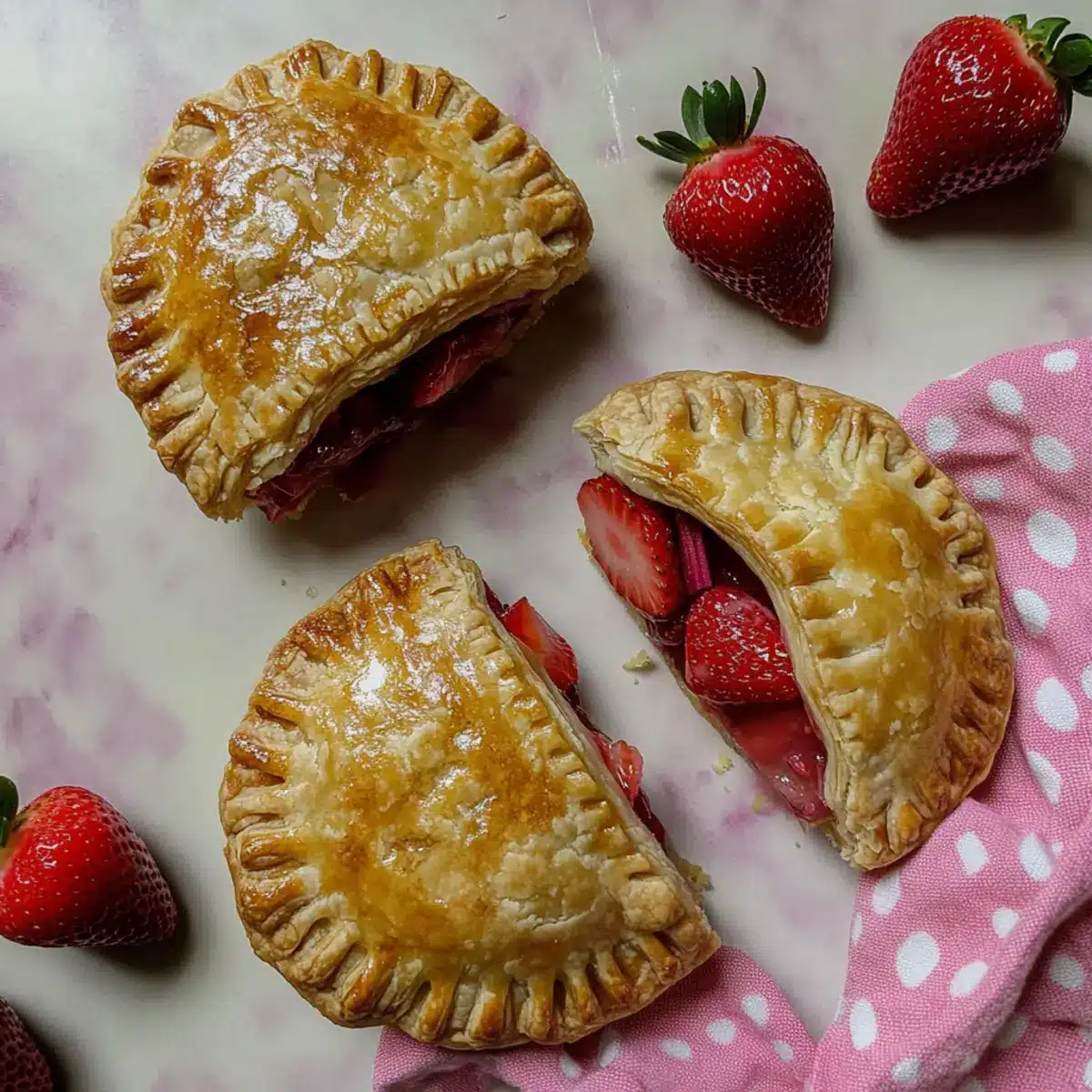 Strawberry Rhubarb Hand Pies