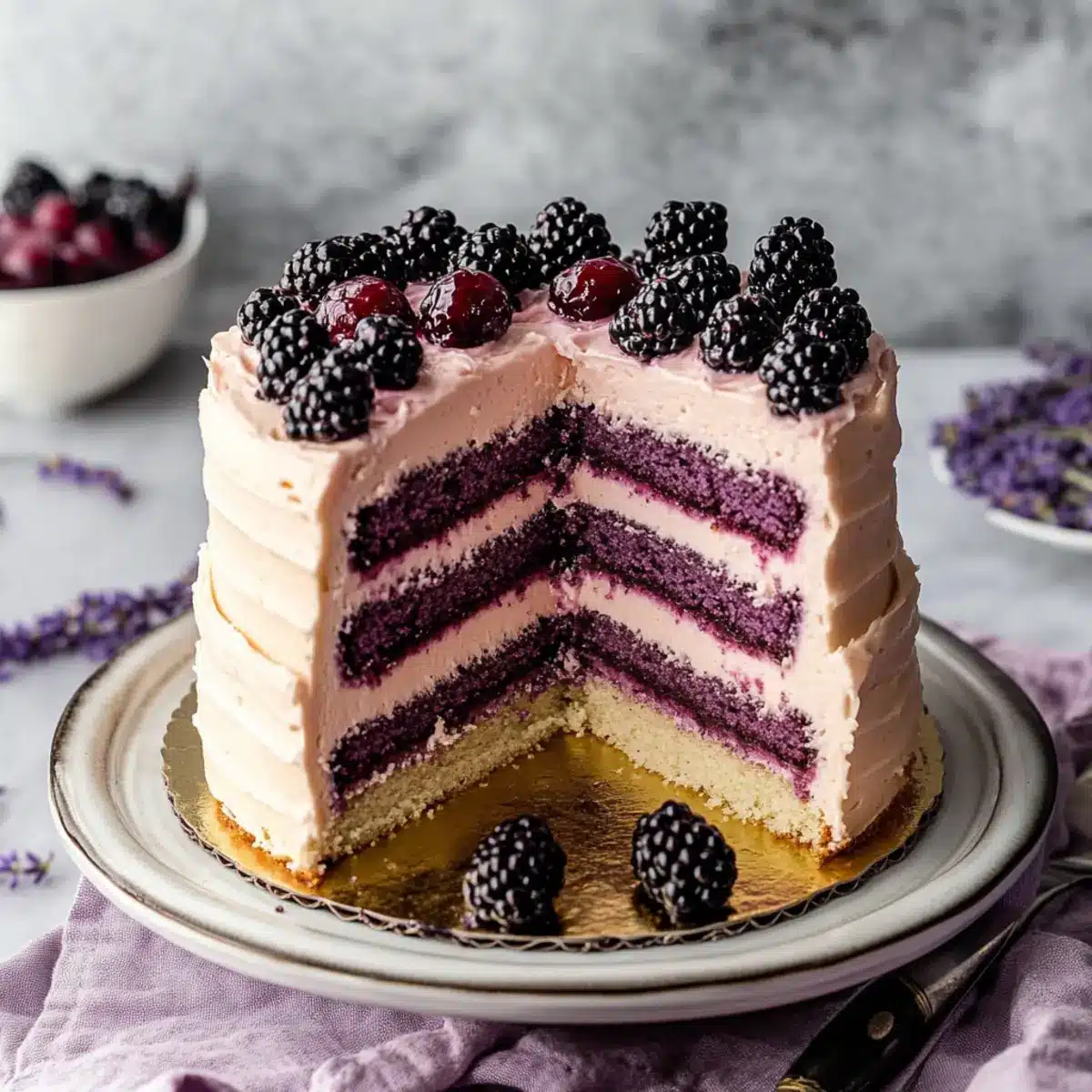 Blackberry Lavender Cake Recipe