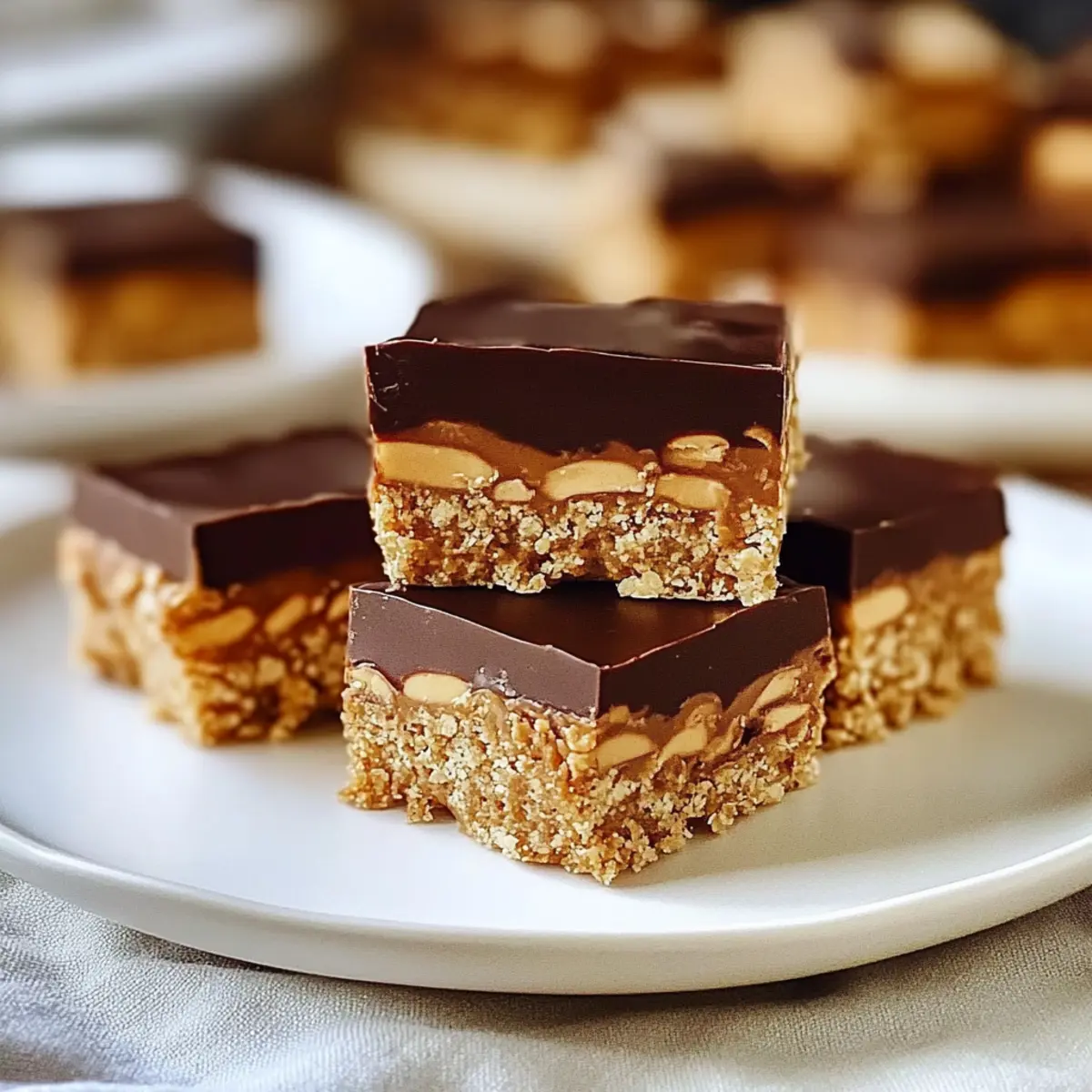 No-Bake Peanut Butter Bars