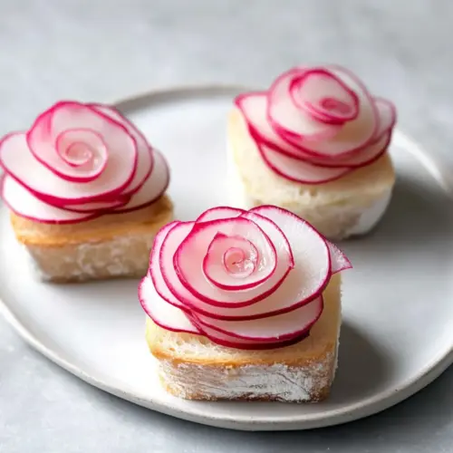 Radish Rose Tea Sandwiches