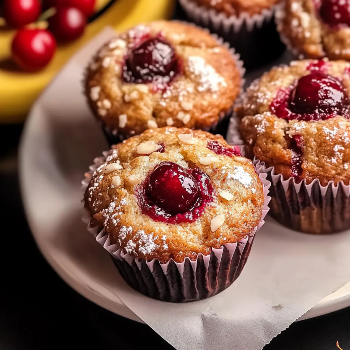 Cherry Banana Muffins
