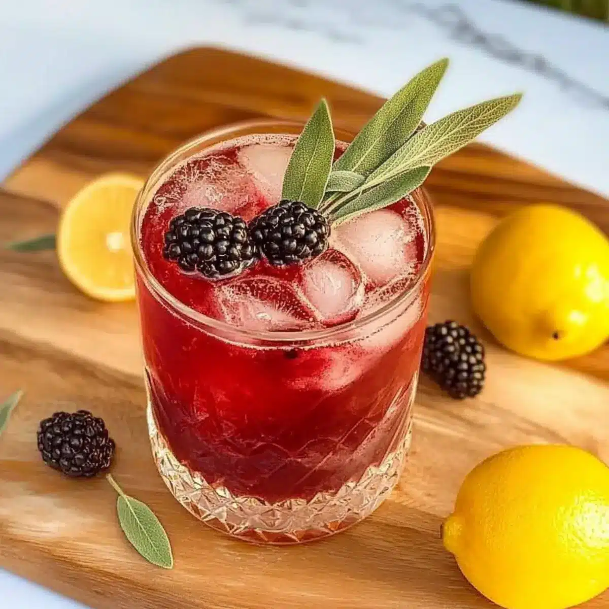 Blackberry Sage Lemonade Spritzer