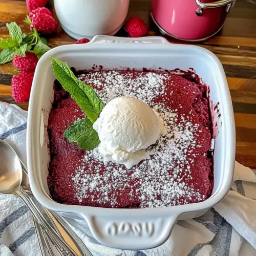 Red Velvet Brownie Pudding