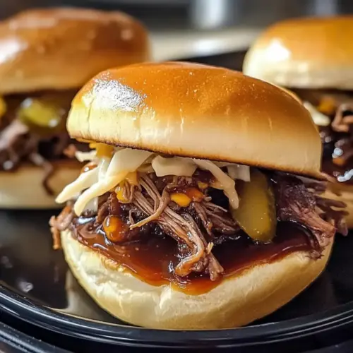 Smoked Pulled Beef Sliders