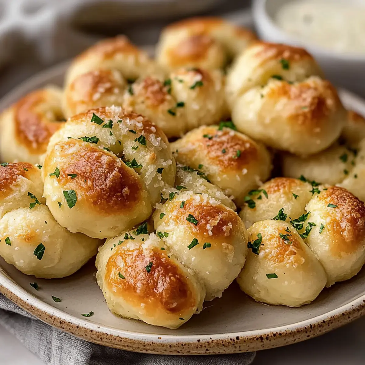 Cheesy Vegan Garlic Knots