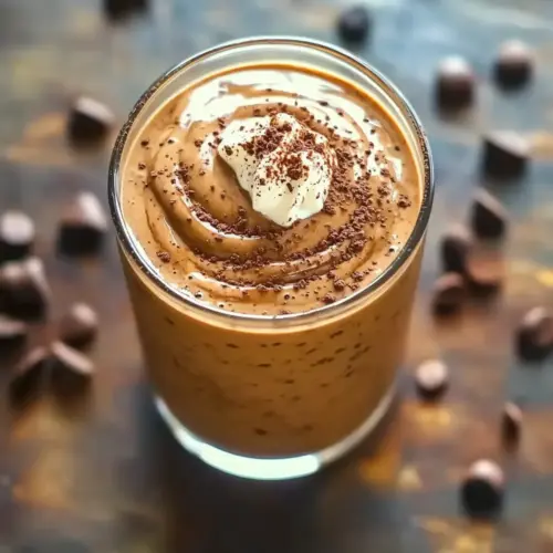 Healthy Salted Caramel Mocha Smoothie