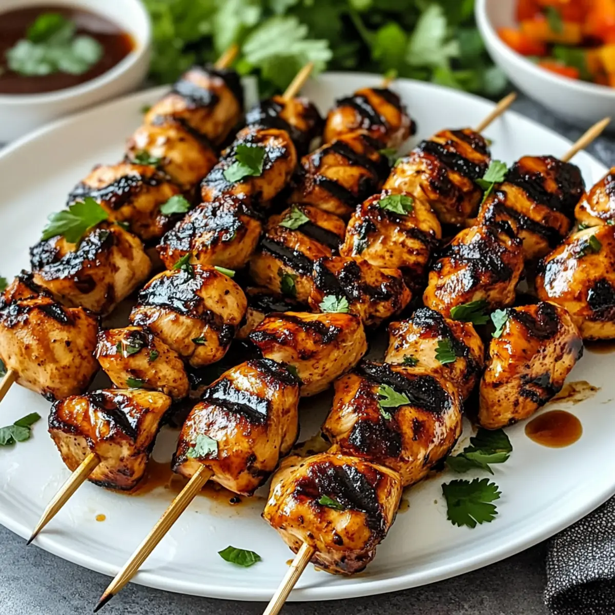 Honey Chipotle Grilled Chicken Skewers