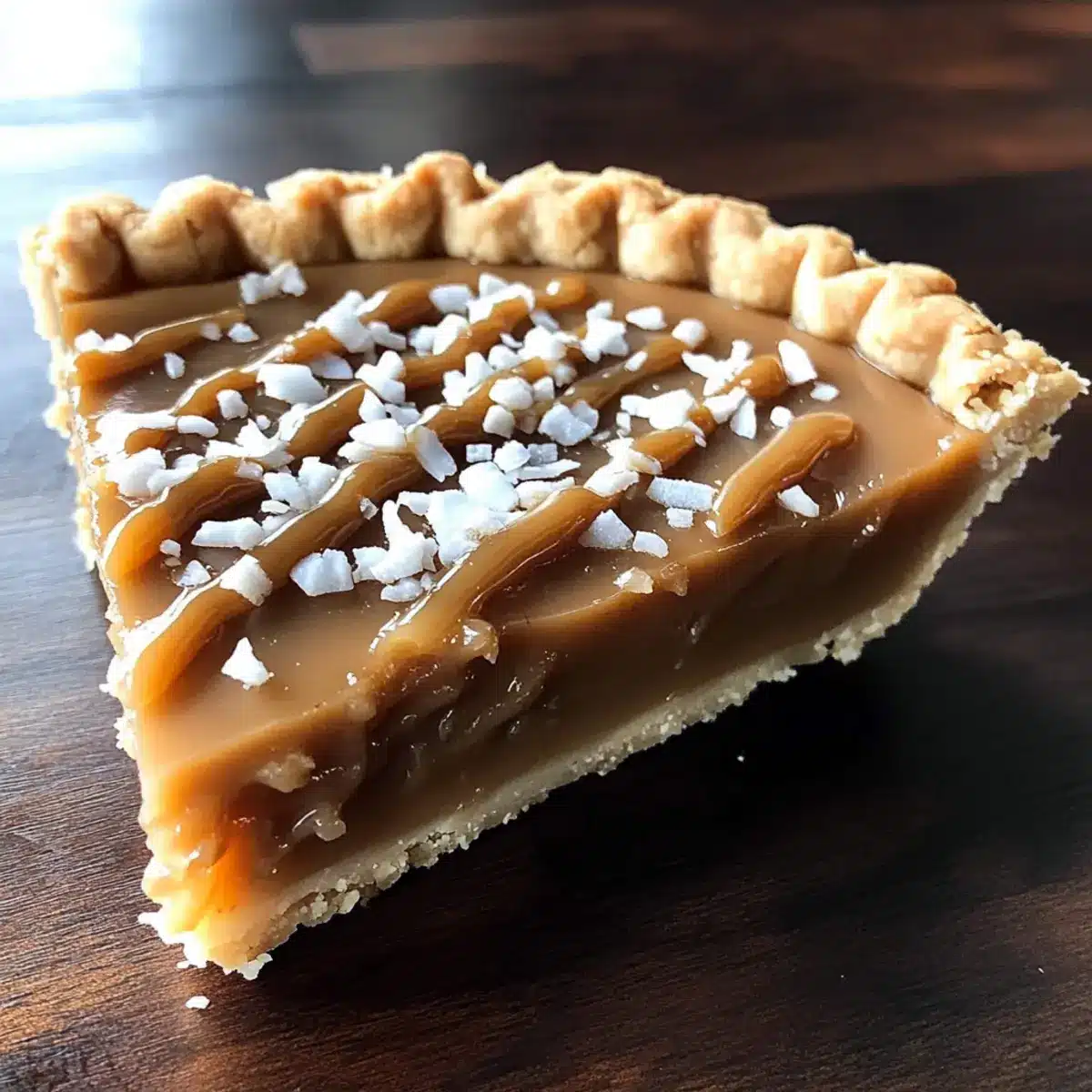 Samoa Cookie Pie with Caramel and Coconut