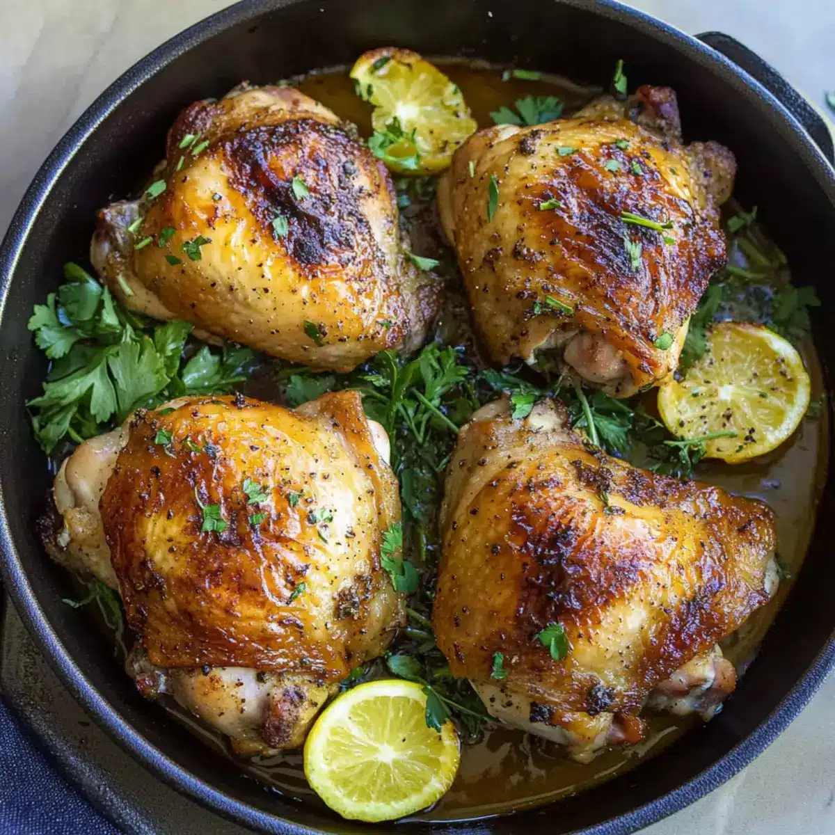 Herb Roasted Chicken Thighs