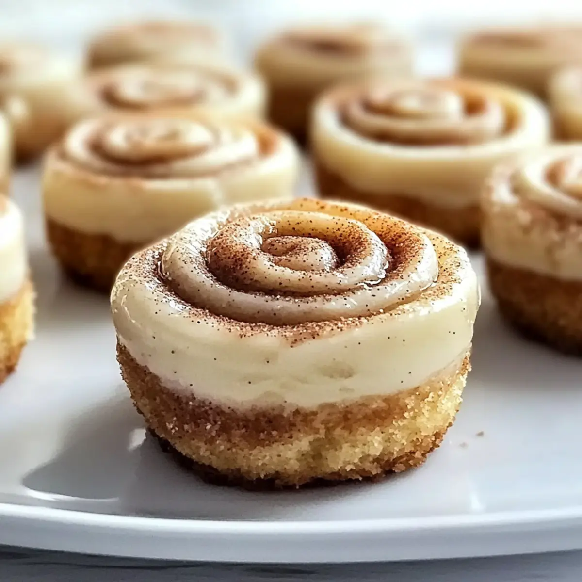 Mini Cinnamon Roll Cheesecakes