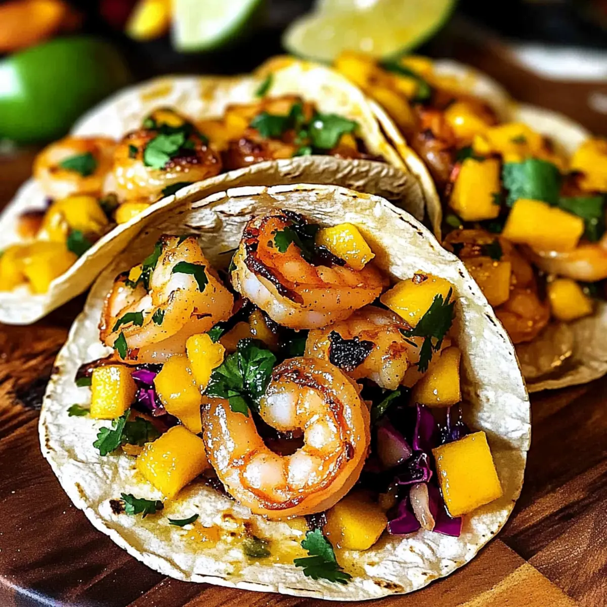 Mango Chili Lime Shrimp Tacos